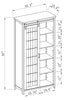 Sienna 33.5" Accent Storage Cabinet with Sliding Door - Dark Oak | Armoire décorative de rangement Sienna de 33,5 po avec porte coulissante - chêne foncé | SIENNACC