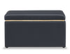 Edmonton 32" Storage Ottoman - Navy Faux Leather|Pouf de rangement Edmonton de 32 po - similicuir bleu marine