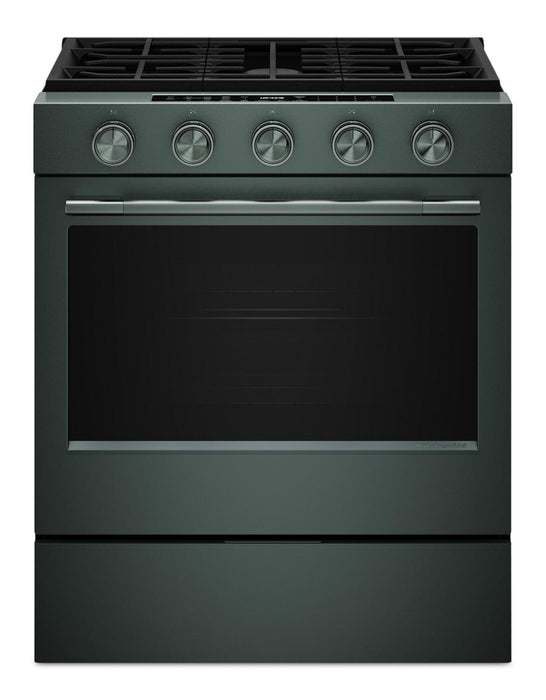 KitchenAid 30\" 5.0 Cu. Ft. Slide-in Gas Range with Convection Modes - Juniper - KSGS530SJP