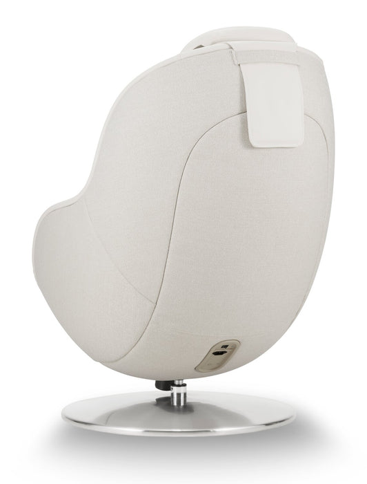 LG 29.6\" Leather-Look Fabric Reclining Massage Chair with Matching Ottoman - Beige