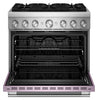 KitchenAid 5.1 Cu. Ft. Dual Fuel Range with No Preheat Air Fry – Wildflower - KFDS936SWF  | Cuisinière hybride KitchenAid de 5,1 pi3 avec friture à air sans préchauffage - fleurs sauvages - KFDS936SWF