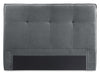 Amos Upholstered Storage Bed in Charcoal Fabric with Tufted Headboard & 3 Built-in Drawers - Queen Size | Lit de rangement Amos rembourré en tissu anthracite avec tête de lit capitonnée et 3 tiroirs intégrés - format grand lit