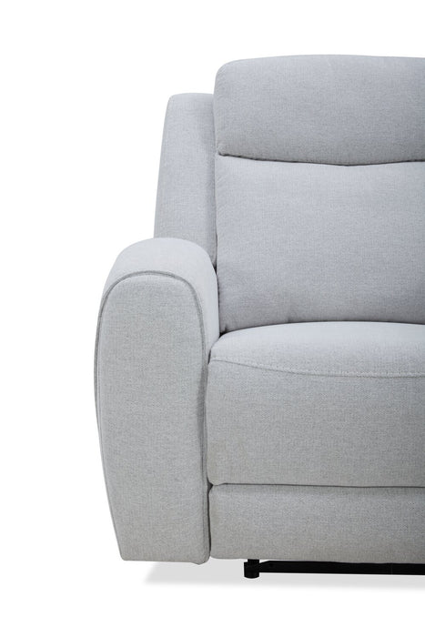 Reign 41.25\" Fabric Power Reclining Chair with USB Port - Bronco Stone Grey