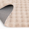 Dream Step Memory Foam Bubble Taupe Faux Fur Area Rug - 5' x 7' | Carpette Dream Step à bulles en fausse fourrure taupe avec mousse à mémoire de forme - 5 pi x 7 pi