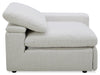 Sky Modular 5-Piece Fabric Power Reclining Sectional with Removable Feather Down Cushions - Nathan Wheat | Sofa sectionnel à inclinaison électrique modulaire Sky 5 pièces en tissu avec coussins amovibles en duvet et plumes - blé Nathan