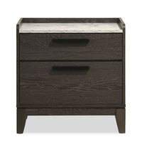 Sable Bedside 2-Drawer Nightstand, 24