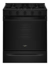 Whirlpool 30\" 5 Cu. Ft. Gas Range with Air Cooking - Black - WSGS5030SB
