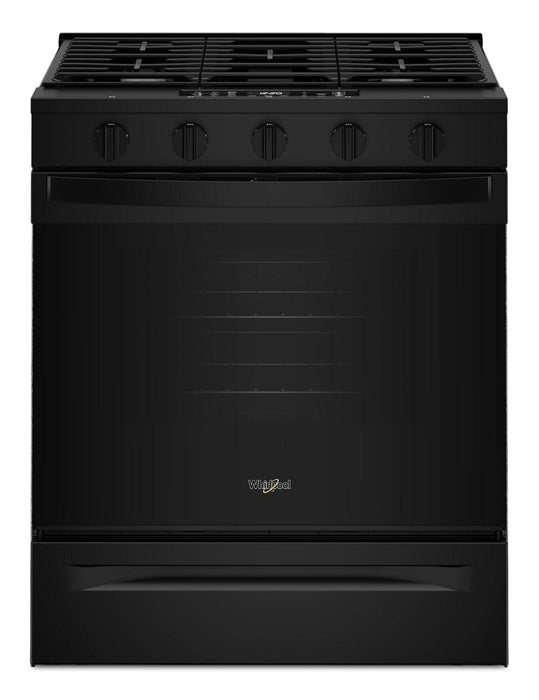 Whirlpool 30\" 5 Cu. Ft. Gas Range with Air Cooking - Black - WSGS5030SB
