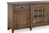 Wesley 90" Traditional TV Stand with Storage and Cable Management for TVs up to 95" - Toasted Nutmeg | Meuble pour téléviseur traditionnel Wesley de 90 po avec rangement et système de gestion des câbles