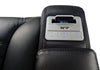 Zen 75.5" Leather-Look Fabric Power Reclining Massage Loveseat with Refrigerator Console - Black | Causeuse de massage à inclinaison électrique Zen de 75,5 po en tissu d’apparence cuir avec console réfrigérée - noire