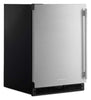 KitchenAid 24" Panel-Ready Undercounter Refrigerator – Black and Stainless Steel - KURL124SSB | Réfrigérateur KitchenAid de 24 po sous le comptoir à panneau personnalisable - noir et acier inoxydable - KURL124SSB
