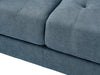 Metro 57" Fabric Loveseat with Tufted Seat Cushions and Reversible Back Cushions - Denim Blue | Causeuse Metro de 57 po en tissu avec coussins de siège capitonnés et coussins de dossier réversibles - bleu denim