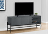 Jae 59" Modern TV Stand with Storage and Cable Management for TVs up to 65"- Grey|Meuble pour téléviseur moderne Jae de 59 po avec rangement et système de gestion des câbles pour téléviseurs jusqu’à 65 po - gris
