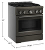 KitchenAid 4.1 Cu. Ft. Gas Range with No Preheat Air Fry Mode – Black Ore - KFGS930SBE | Cuisinière à gaz KitchenAid de 4,1 pi3 avec mode de friture à air sans préchauffage - minerai noir - KFGS930SBE