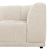 Kort & Co. Oaklyn Modular 6-Piece Fabric Sectional with Ottomans and Tufted Seat Cushions - Beige | Sofa sectionnel modulaire Oaklyn Kort & Co. 6 pièces en tissu avec poufs et coussins de siège capitonnés - beige