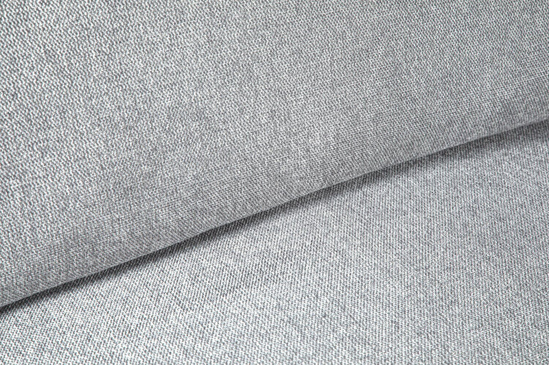 Scott Living Evolve Modular 4-Piece Linen-Look Fabric Sectional with Feather Down Cushions - Grey
