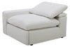 Sky Modular 5-Piece Fabric Power Reclining Sectional with Removable Feather Down Cushions - Nathan Wheat | Sofa sectionnel à inclinaison électrique modulaire Sky 5 pièces en tissu avec coussins amovibles en duvet et plumes - blé Nathan