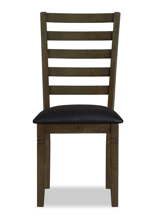 Devon 5pc Dining Set with Table & 4 Chairs - 60\"W, Wood - Dark Brown