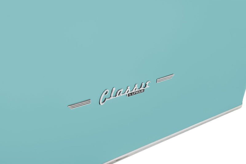 Classic Retro by Unique 36\" 21.4 Cu. Ft. Counter-Depth Refrigerator - Ocean Mist Turquoise - UGP-595L T AC