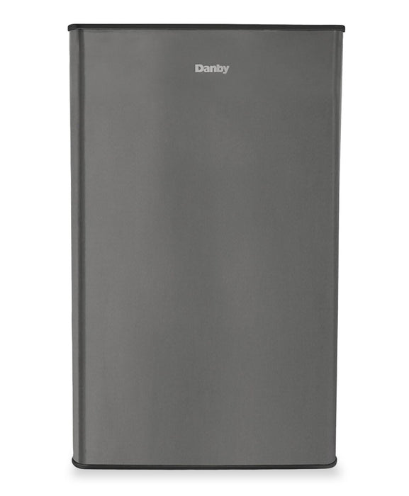 Danby 20.62\" 4.4 Cu. Ft. Single-Door Mini Fridge - Stainless Steel - DAR044A9SLDB