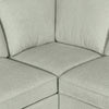 Scott Living Haven 4-Piece Right-Facing Chenille Fabric Sleeper Sectional with Storage Chaise - Seafoam Blue | Sofa-lit sectionnel de droite Haven de Scott Living 4 pièces en tissu de chenille avec fauteuil long de rangement - bleu écume de mer