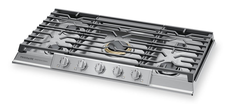 Frigidaire Professional 36\" 5-Burner Gas Cooktop - Stainless Steel - PCCG3680AS