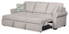 Scott Living Haven 96" Chenille Fabric Sleeper Sofa with Wood Legs - Grey | Sofa-lit Haven de Scott Living de 96 po en tissu de chenille avec pattes en bois - grise