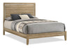 Sable Panel Bed with Headboard & Frame, Light Brown - Full Size | Lit à panneaux Sable brun clair avec tête de lit et cadre de lit - format lit double
