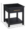 Dalton 20" End Table with Drawer – Black  | Table de bout Dalton de 20 po avec tiroir - noire
