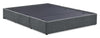 Amos Upholstered Storage Bed Base in Charcoal Fabric with 3 Built-in Drawers  - Queen Size | Base de lit de rangement Amos rembourrée en tissu anthracite avec 3 tiroirs intégrés - format grand lit