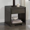 Zelda 24" End Table with Storage and Shelf – Warm Mocha | Table de bout Zelda de 24 po avec rangement et tablette - moka chaud | ZELBRETB