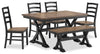 Raven Dining Bench, 48"W - Two-Tone Black & Brown | Banc de salle à manger Raven de 48 po (L) - deux teintes, noir et brun