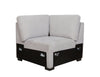 Vault 9-Piece Sectional with Sofa Bed Loveseat, Four Storage Chairs and Storage USB Console - Grey | Sofa sectionnel Vault 9 pièces avec causeuse-lit, 4 fauteuils de rangement et console de rangement avec USB - gris
