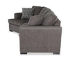 Made in Canada Legend 2-Piece Left-Facing Chenille Fabric Cuddler Sleeper Sectional - Pewter Brown | Sofa-lit sectionnel enveloppant de gauche Legend 2 pièces fabriqué au Canada en tissu de chenille - brun étain