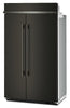 Kitchenaid 48" 29.4 Cu. Ft. Built-In Side-by-Side Refrigerator – Black Ore - KBSN748SBE | Réfrigérateur encastré KitchenAid de 29,4 pi3 et de 48 po à compartiments juxtaposés - minerai noir - KBSN748SBE