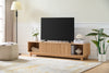 Sylvie 70" Modern TV Stand with Storage for TVs up to 70" - Natural Oak | Meuble pour téléviseur moderne Sylvie de 70 po avec rangement pour téléviseurs de jusqu’à 70 po - chêne naturel