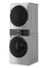 Whirlpool Front-Load Laundry Tower with 5.2 Cu. Ft. Washer and 7.4 Cu. Ft. Electric Dryer - Silver - YWEF5727TR | Tour de lavage Whirlpool à chargement frontal avec laveuse de 5,2 pi³ et sécheuse électrique de 7,4 pi³ - argent - YWEF5727TR
