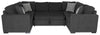Made in Canada Legend 3-Piece Chenille Fabric Sleeper Sectional - Pepper Grey | Sofa-lit sectionnel Legend 3 pièces fabriqué au Canada en tissu de chenille - gris poivre