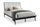 Milan Platform Bed with Headboard & Frame,  Mid-Century Modern, Black - Full Size