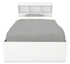 Riley Mates Bed 6pc Set with Bookcase Headboard, Dresser, Mirror & Nightstand, White - Twin Size | Ensemble lit matelot Riley 6 pièces avec tête de lit bibliothèque, commode, miroir et table de nuit, blanc - format lit simple