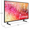 Samsung 85" 4K UHD Direct Lit PurColour HDR10+ 60Hz Smart TV (UN85DU7100FXZC) | Téléviseur intelligent Samsung UHD 4K de 85 po à 60 Hz à rétroéclairage direct avec PurColourMD et HDR10+ (UN85DU7100FXZC)
