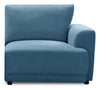 Voyage Modular Fabric Right-Facing Chair with Removable Back Cushions – Blue | Fauteuil modulaire de droite Voyage en tissu avec coussins de dossier amovibles - bleu