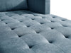 Metro 2-Piece Right-Facing Fabric Sectional with Chaise and Tufted Seat Cushions - Denim Blue | Sofa sectionnel de droite Metro 2 pièces en tissu avec fauteuil long et coussins de siège capitonnés - bleu denim