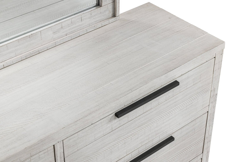 Haven Bedroom Dresser Mirror - White