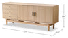 Kemper 71" Modern TV Stand with Storage for TVs up to 75"- Harvest Oak | Meuble pour téléviseur moderne Kemper de 71 po avec rangement pour téléviseurs de jusqu’à 75 po - chêne récolte