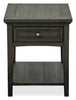 Hanson 20” Traditional Pine End Table with Storage - Graphite | Table de bout traditionnelle Hanson de 20 po en pin - graphite
