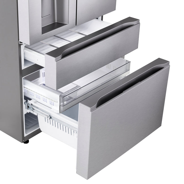 LG 36\" 29 Cu. Ft. Standard-Depth MAX® 4-Door French-Door Refrigerator - LF29S9730S