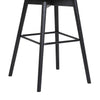 Nash Counter-Height Stool with Swivel Seat & Vegan Leather Fabric, 26.5"H, Wood & Metal - Charcoal | Tabouret 26.5 po Nash de hauteur comptoir en tissu de cuir végétalien, bois et en métal avec siège pivotant - anthracite