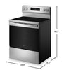 Whirlpool 5.3 Cu. Ft. Electric Range with Air Cooking – Fingerprint Resistant Stainless Steel - YWFES5730SZ   | Cuisinière électrique Whirlpool de 5,3 pi3 avec cuisson à air – acier inoxydable résistant aux traces de doigts - YWFES5730SZ