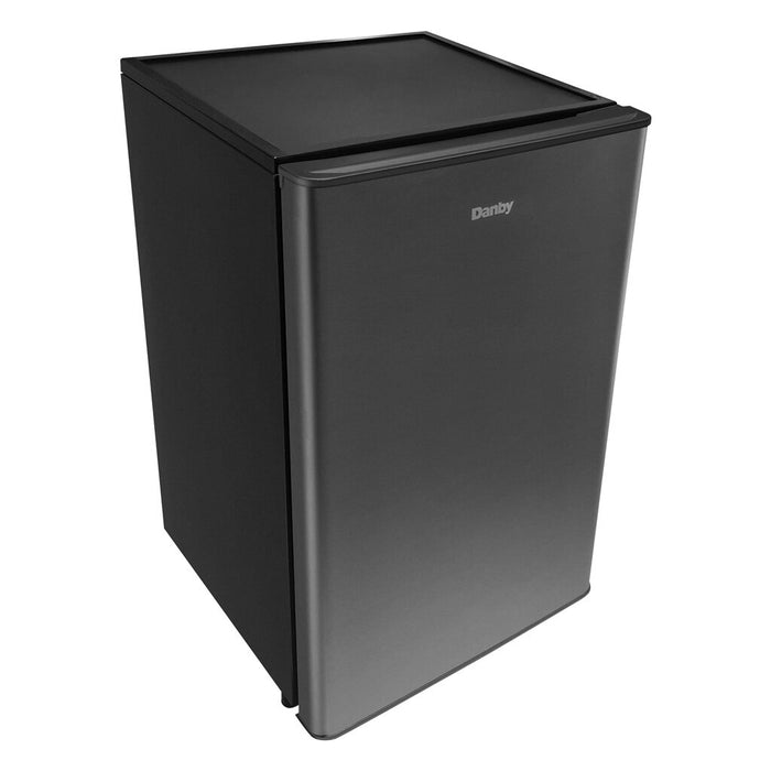 Danby 20.62\" 4.4 Cu. Ft. Single-Door Mini Fridge - Stainless Steel - DAR044A9SLDB